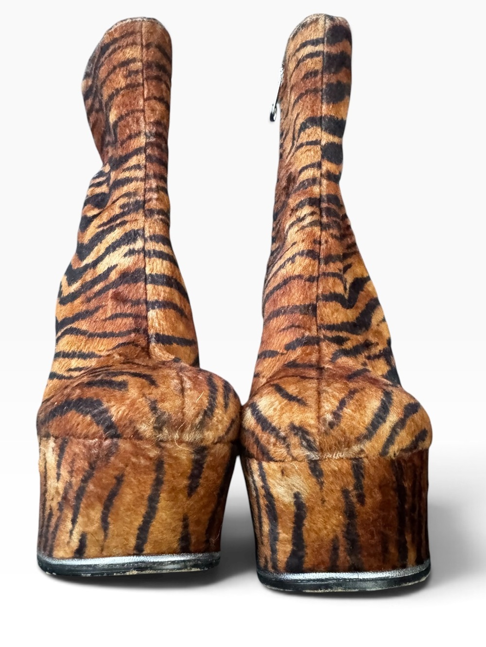 MMargiela animal print horn heel platform ankle boot Sz.38 ( runway 2016) - Picture 6 of 10